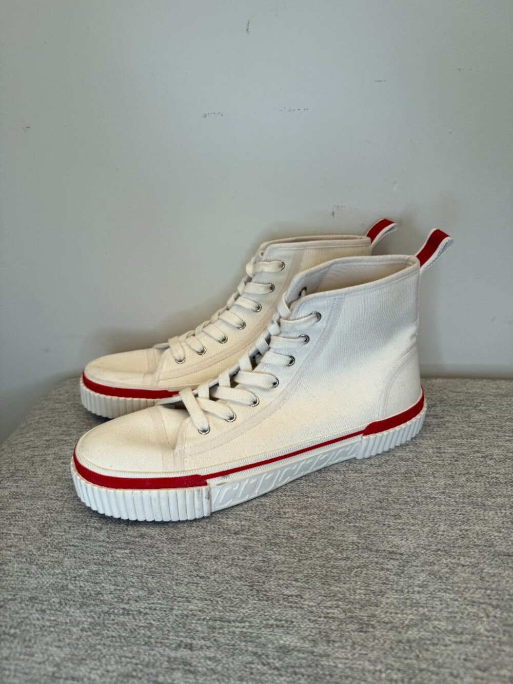 Christian Louboutin Pedro High Top Sneaker White EU 43.5 NWOB